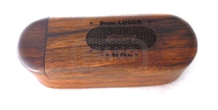 Dřevěné pouzdro na náboje 9mm