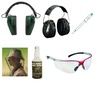 Doplňky, ochranné pomůcky, tlumiče, sluchátka, brýle
