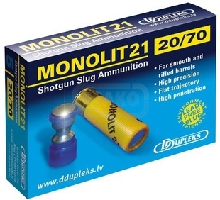 Jednotná střela Dupleks 20x70 Monolit 21g Hunting