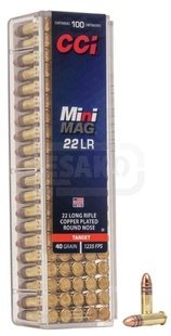 Malorážkový náboj CCI .22 LR MINI MAG Target celoplášť