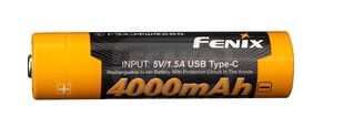 Baterie Fenix 18650 4000mAh, USB nabíjení, pro PARD008