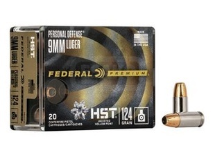Pistolový náboje Federal Premium Personal Defense 9mm Luger 124GR HST JHP