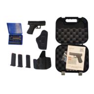 Samonabíjecí pistole Glock 43X Luminiscenční mířidla s pouzdrem a čištěním