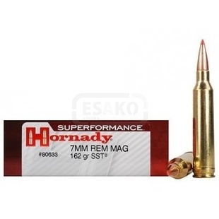 Náboj kulový Hornady, Superformance, 7mm Rem. Mag., 162GR (10,4g), SST