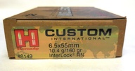 Náboj Hornady Custom 6,5x55 InterLock 160gr 