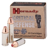 Náboj kulový Hornady, Critical Defense Lite, .38 Spec., 90GR (5,8g), FTX