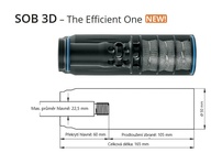 Tlumič výstřelu SOB 3D 8mm  Recknagel