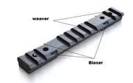 Weaver - picantinny lišta na Remington 7400/7600/750 ocelová - s výstupem Blaser