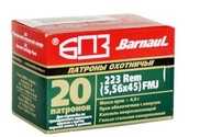 Náboj Barnaul 223 Rem FMJ 55gr