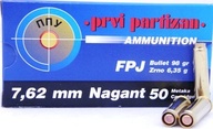 Pistolový náboj Prvi Partizan 7,62 Nagan PP