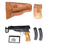 Samonabíjecí pistole CZ Scorpion 61 ráže 7,65 Browning dřevo + výbava