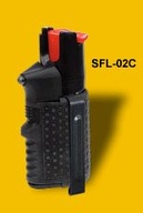 Pepřový sprej se svítilnou HURRICANE FLASHLIGHT SFL-02C  s klipem