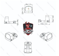 Kolimátor Vector Optics Frenzy-S 1x17x24 MIC Pistol Red Dot