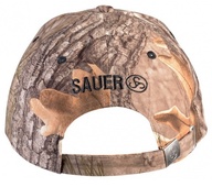 Čepice Sauer - hnědá, maskáčová kšiltovka s logem Sauer 