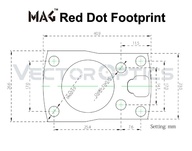  Montáž pro kolimátor Vector Optics footprint RMSc