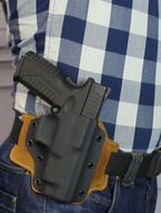 Kydexové pouzdro s koženou platformou Glock 19